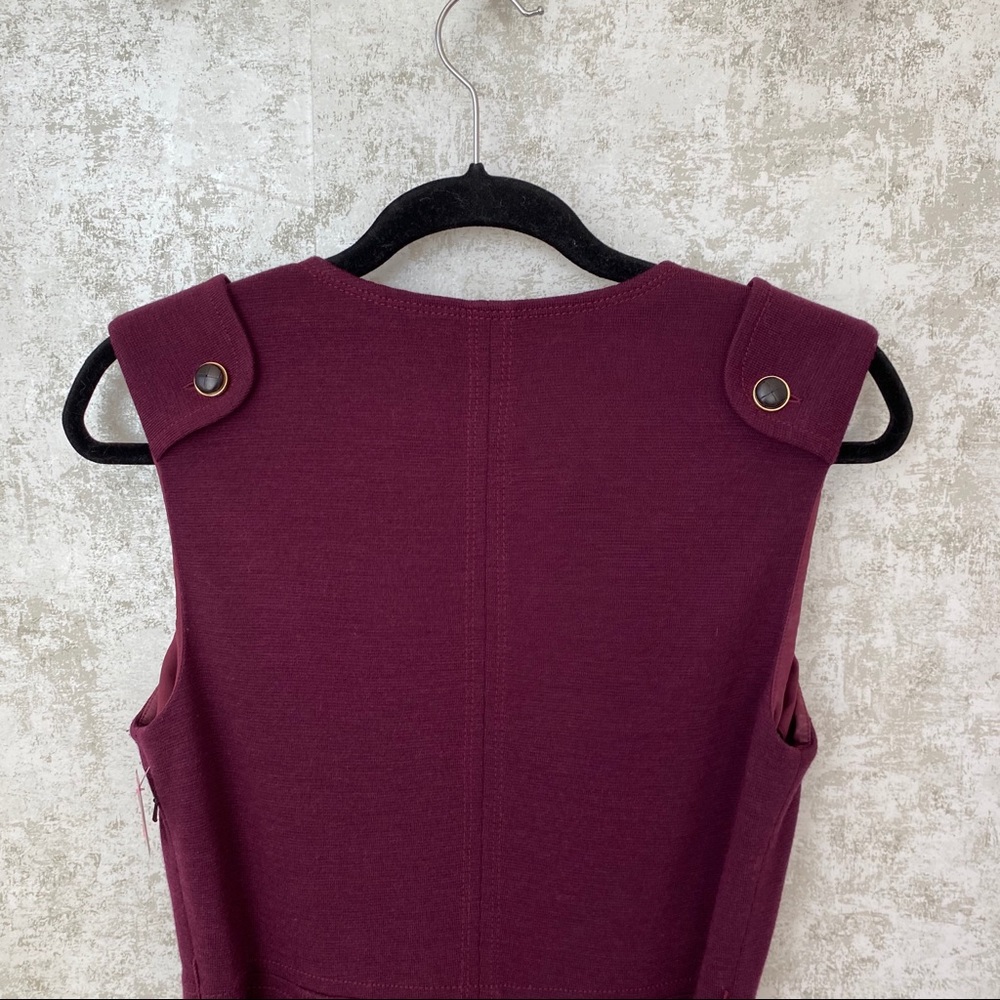 Tory Burch Plum Declan Sheath Dress - Picture 3 of 6
